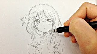 Draw a Manga Girl (real time drawing)