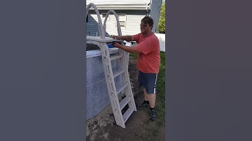 Confer 7200 Security Ladder Demonstration - Above Ground Pool