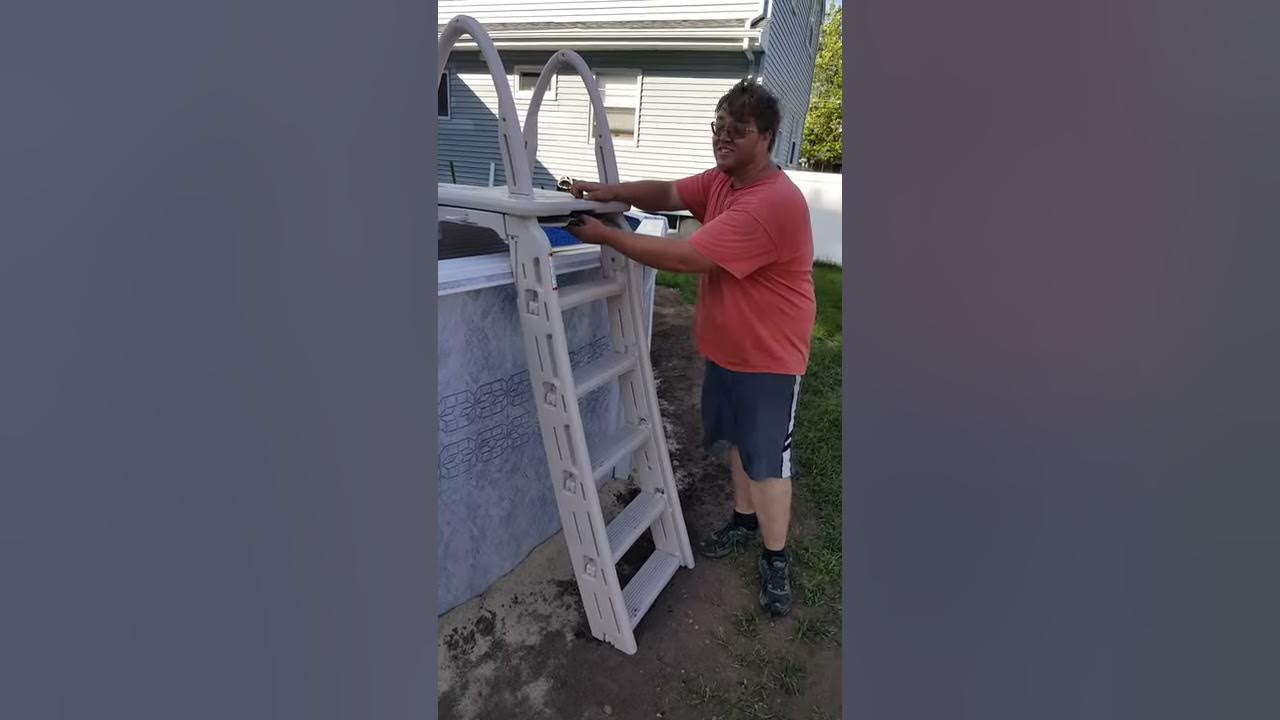 Confer 7200 Security Ladder Demonstration Above Ground Pool YouTube