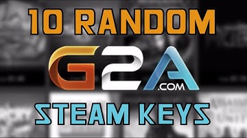 G2A 10 Random Steam Keys Opening
