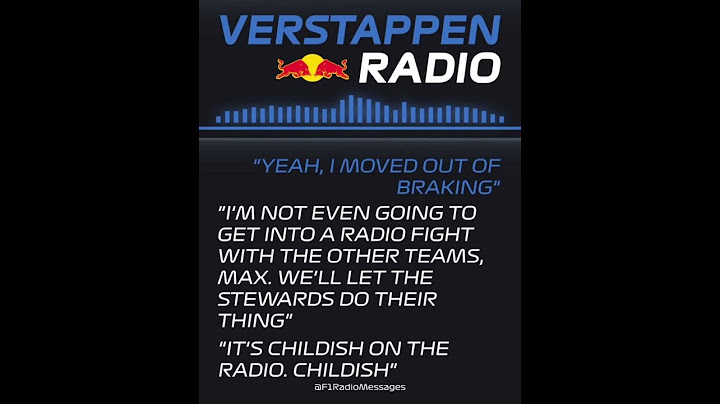 Max Verstappen gets called childish by race engineer #Formula1