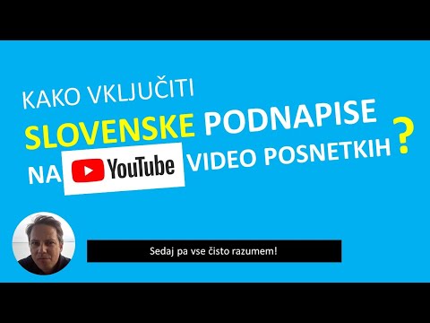 Video: Kako Nastaviti Podnapise