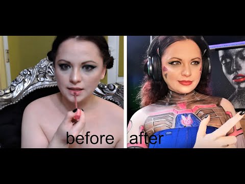 #makeup #cosplay #cosplaygirl #bodypainting #makeupart #bodypaint #dva #dvacosplay #overwatch