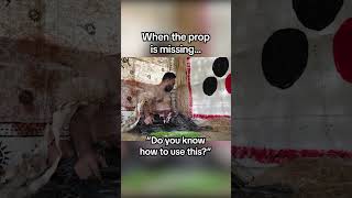 When the prop is missing but the show must go on...
