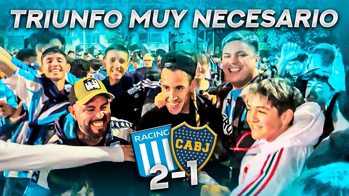 REACCIÓN CON LOS HINCHAS / RACING 2-1 BOCA