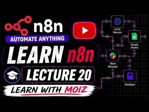 How to Integrate an AI Chatbot into Your Website with n8n | Step by Step Tutorial | Learn with Moiz