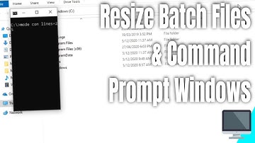 How to Resize Batch Files and Command Prompt