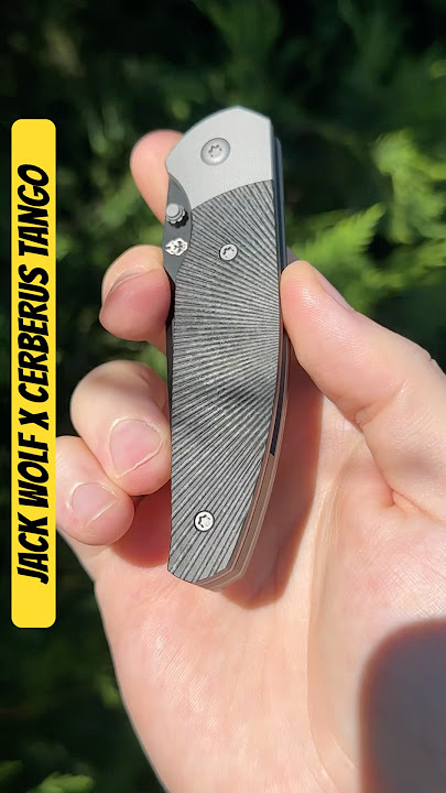 Jack Wolf Knives Tango Cristalized DLC titanium - First Look!