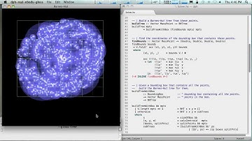 Haskell / Vector Barnes-Hut Gravity Simulation