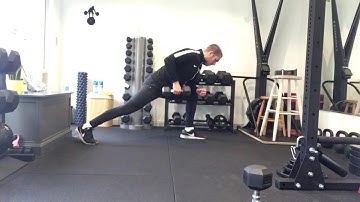 One arm dumbbell row (without bench)