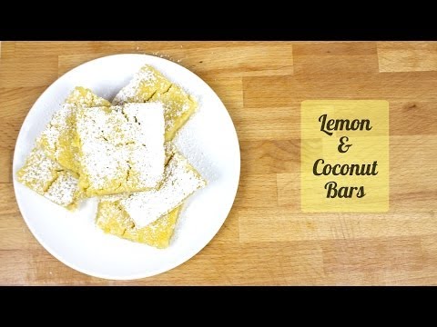 Lemon Coconut Bars - Recipe [Delicious Food Adventures]