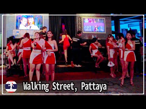 Saturday night in mid-July. Pattaya walking street.