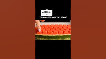 Your month-Your keyboard ⌨️ See this! #asmr #aismr #sound #month