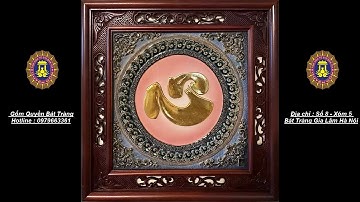 Các mẫu tranh sứ đắp nổi dát vàng Bát Tràng mới nhất 2019