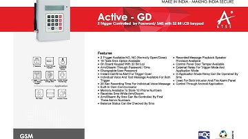 Active GD Two Trigger GSM Auto Dialer - Tamil