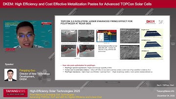 High-Efficiency & Cost-Effective Metallization Pastes: Fangqing Guo, DKEM