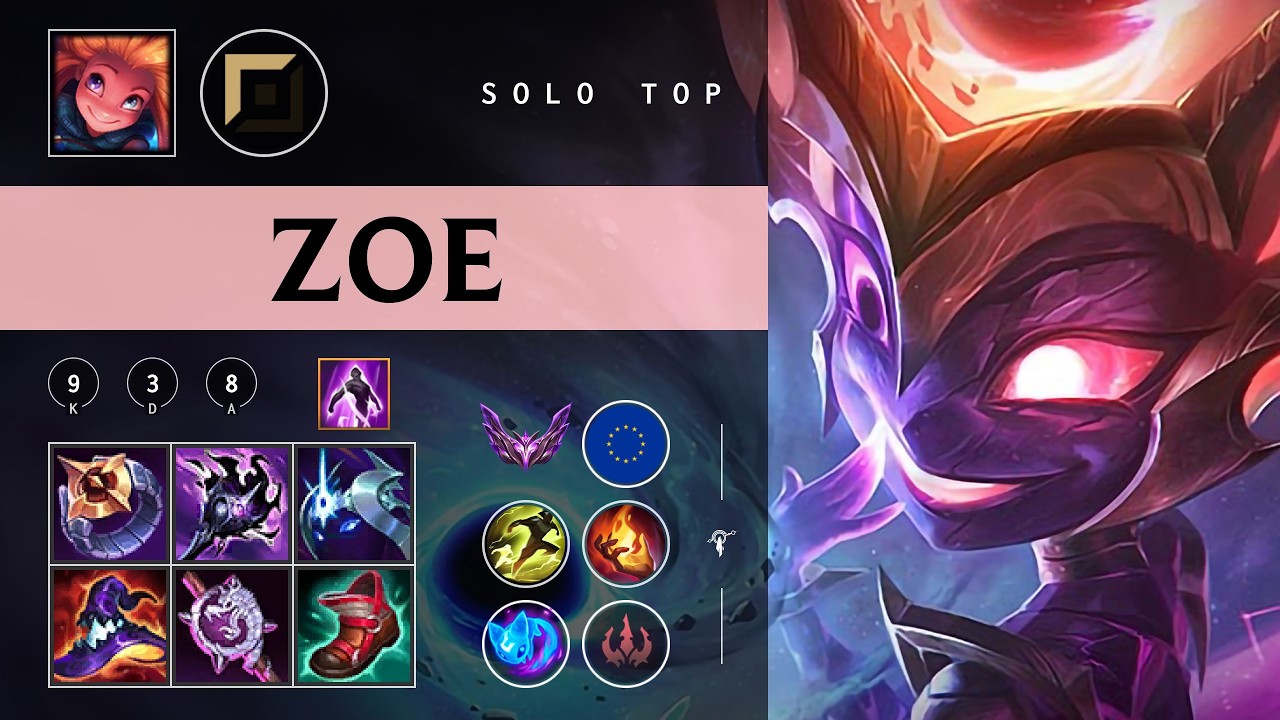 Zoe Top vs Gangplank - EUW Master Patch 26.04