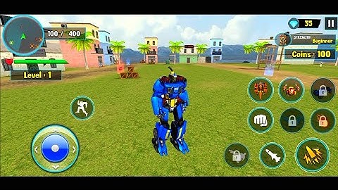 Flying Ghost Robot Car Game - Transform Robot Games - Android Gameplay