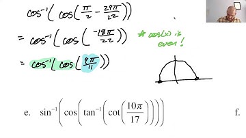 Compositions of Trig and Inverse Trig Functions pg 66, pt 1
