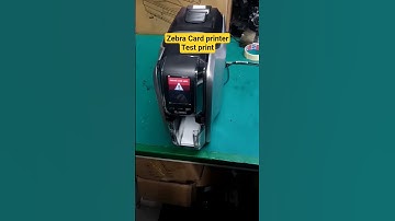 Zebra ZC300 ID card printer Test print