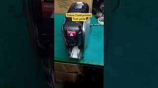 Zebra Zc300 Id Card Printer Test Print
