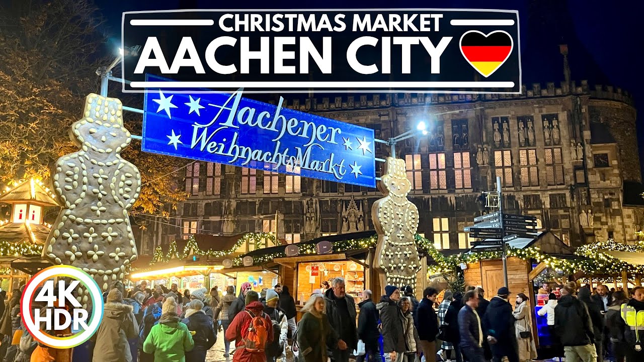 🇩🇪 Aachen Germany, Christmas Market Walk 2022 4K-HDR Walking Tour - YouTube