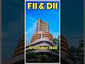 Fll/FPI AND DII Trading Activity on nse || FII AND DII BUY🟢 SELL🔴 DATA ANALYSIS || #fiis #diis