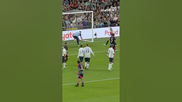 Carlos Tevez treating Soccer Aid like the Champions League!