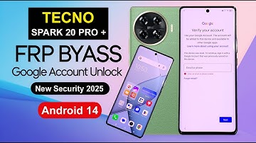 Tecno Spark 20 Pro Plus FRP Bypass Android 14 | Google Account Unlock Without PC | Android 14 FRP |