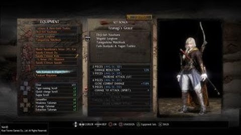 Nioh 1 Accessories Glitch (Equip weapons & armor into Accessories slot)