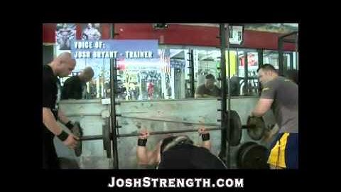 Branch Warren, Smith Machine Eccentric Overload Bench Presses, Voice Over by Josh Bryant