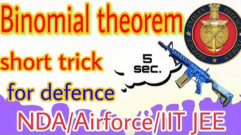 NDA mathematics short trick/binomial theorem short trick/total number of cofficient /Airforce/IITJEE