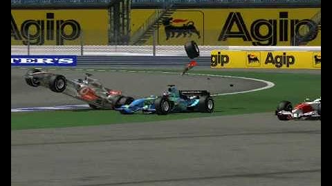 F1 challenge crashes compilation Machinima