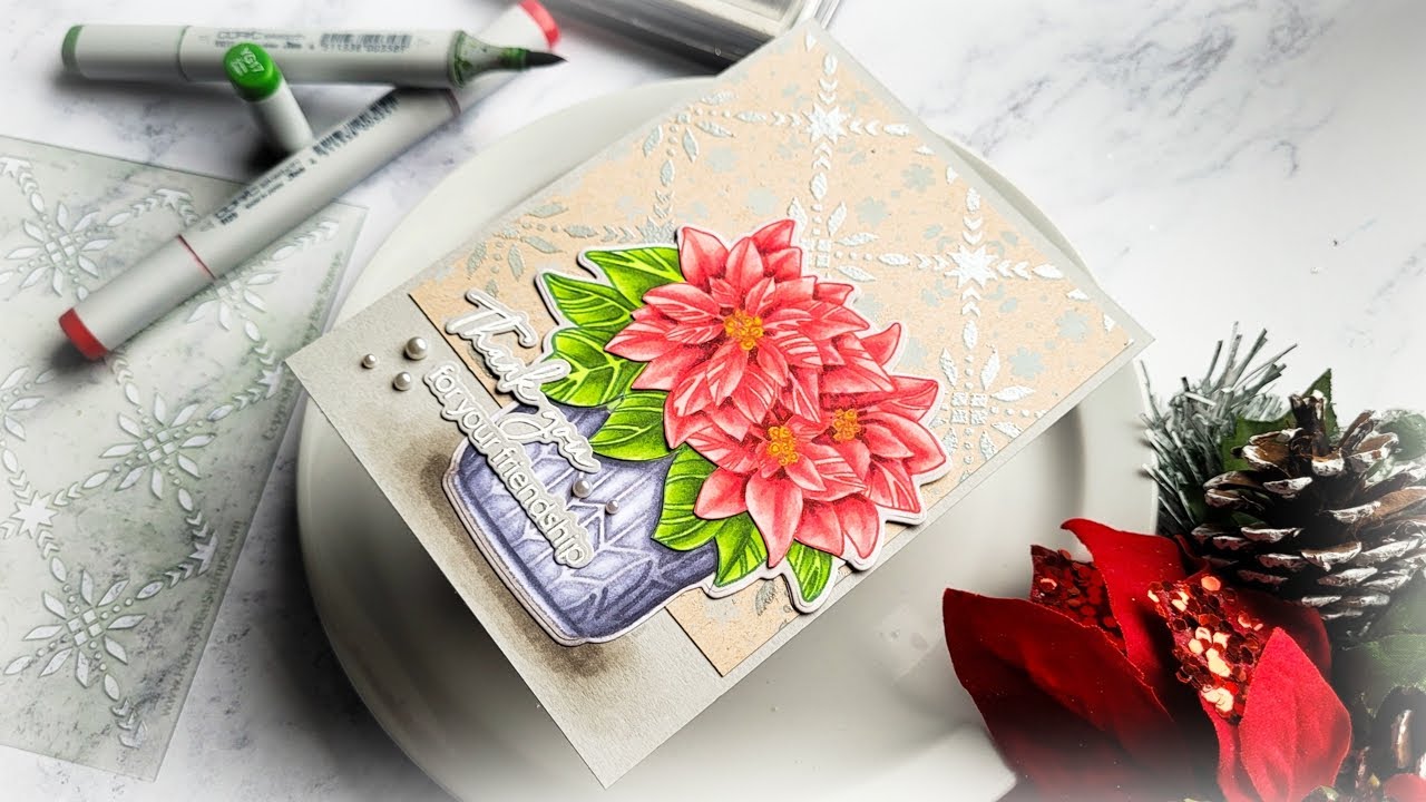 Easy Heat Embossing Using Stencils with Kelly Taylor - YouTube