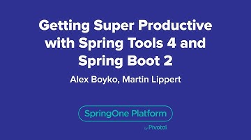 Getting Super Productive with Spring Tools 4 and Spring Boot 2