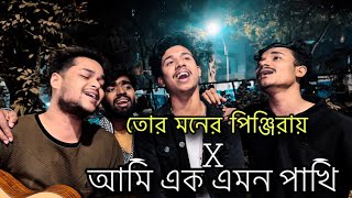 তোর মনের পিঞ্জিরায় X আমি এক এমন পাখি।। Acoustic version cover song।। Bangla sad song।। ​