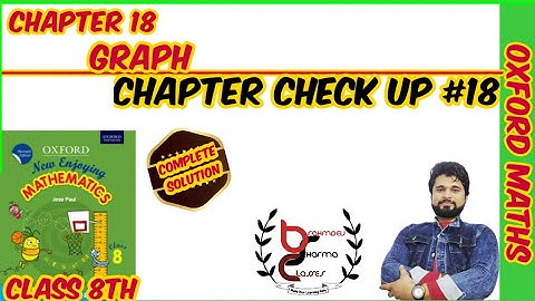class 8 Chapter check up 18 | how to read and prepare graph | 8th Oxford math solution