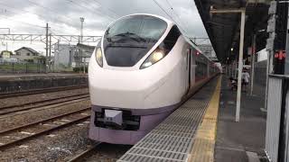 常磐線E657系 特急ときわ号 友部駅発車シーン