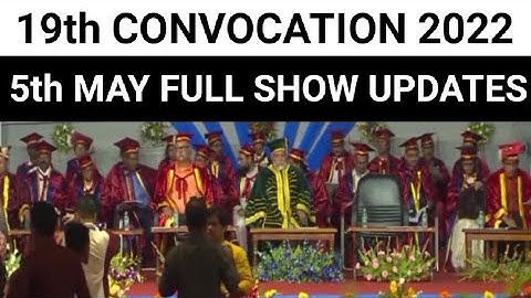 19th Convocation 2022 | 5th May | Assam University | Pranoy Roy