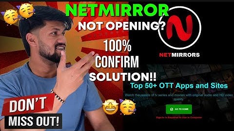 Netmirror Problem Solved😍 Netmirror Not Working | Netmirror Not Opening | Netmirror Banned in India?