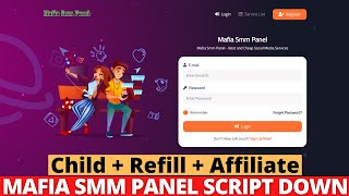 SMM Panel Website with Child + Refill + Affiliate || New SMM panel Script || SMM PANEL SCRIPT FREE