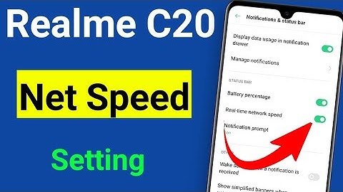 realme C20 net speed setting | realme c20 Me net speed show kaise kare | how to net show net speed