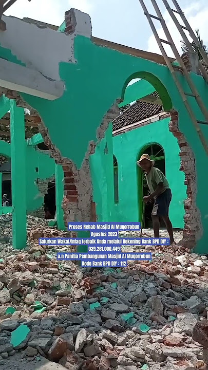 Tahap Rehab Masjid Al Muqorrobun #amaljariyah #infaq #sodakoh #sedekah #wakaf #sedekahpagi #masjid
