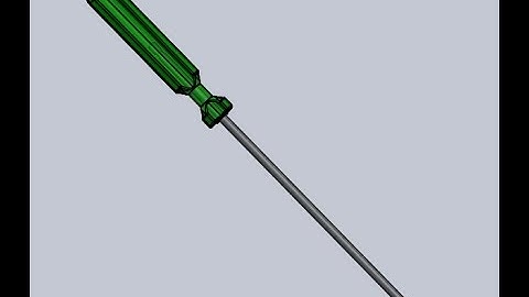► SolidWorks 2016 Tutorial How to Design a Screw Driver $$$
