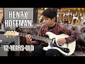 12yearsold henry hoffman lefty guitarist love and happiness at normans rare guitars