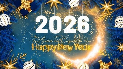 New Year’s Eve Elegant Countdown 2026 – Festive Gold & Blue AE Template