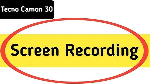 screen recording with sound techno camon 30, techno camon 30 me screen recording kaise karen