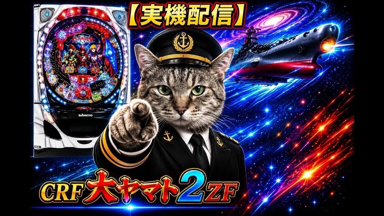 【パチンコ実機配信】CRF大ヤマト２ZF｜大ヤマト零号は深夜の航海に出る！
