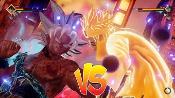 Goku Ultra Instinc + SSJ4 + Kaioken Vs  Naruto Six Paths Mode | Jump Force