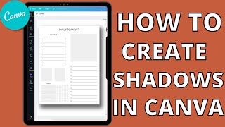 How To Create SHADOWS In CANVA | For Digital Products and Printables